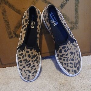 Keds Animal Print Slip-On Sneakers